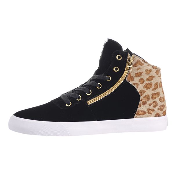 Supra Womens Cuttler Skate Shoes - Black Leopard | Canada E5881-0L02